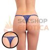 Tanga azul ajustable premium